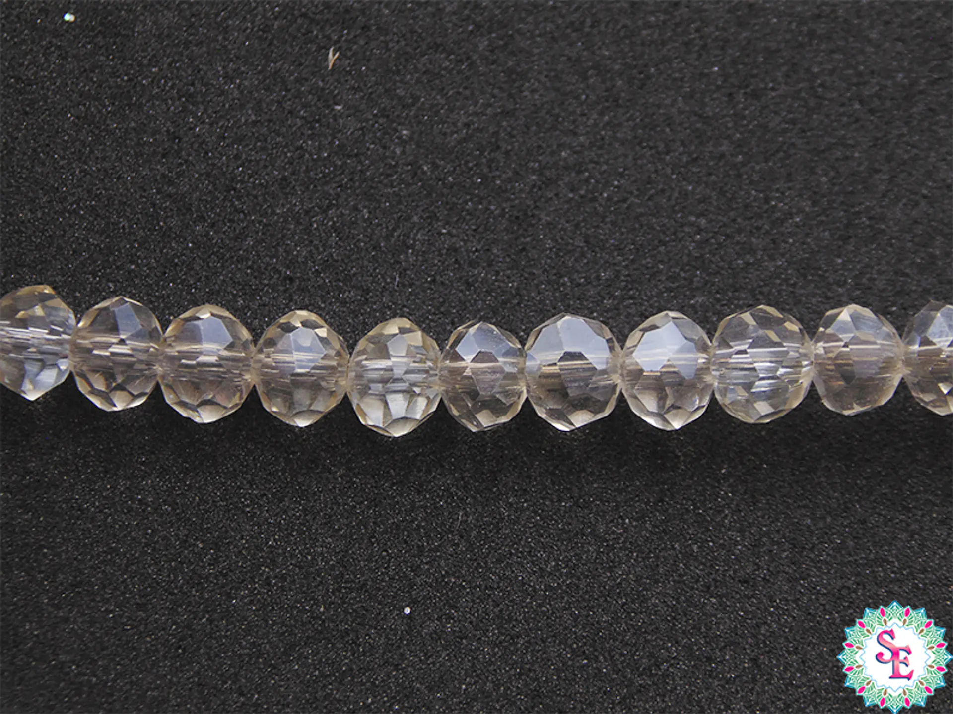 CRISTAL MURANO # 6MM CHAMPAÑA CLARA AB TRASPARENTE 1