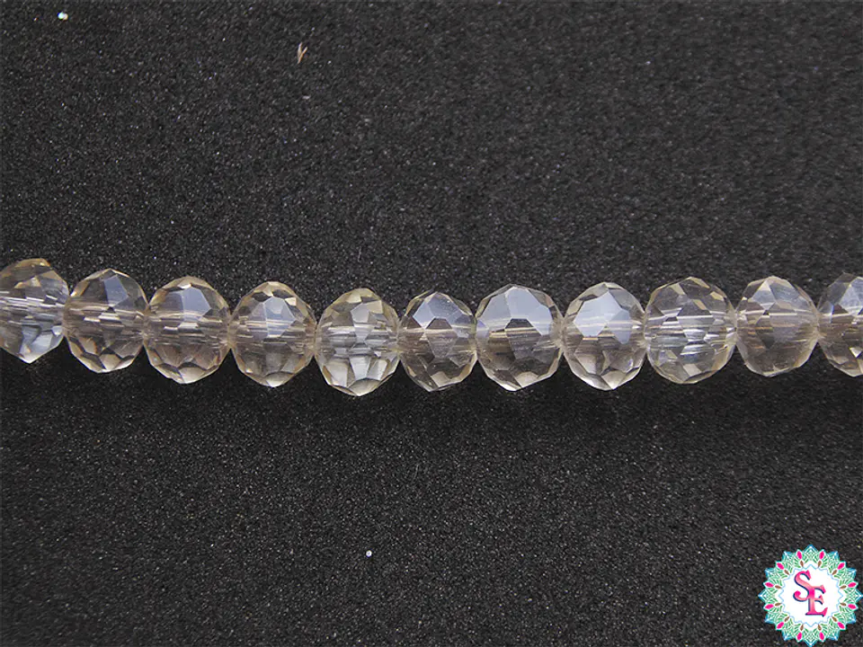 CRISTAL MURANO # 6MM CHAMPAÑA CLARA AB TRASPARENTE 1