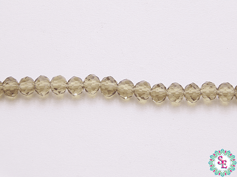 CRISTAL MURANO # 4MM AUMADO TRANSPARENTE