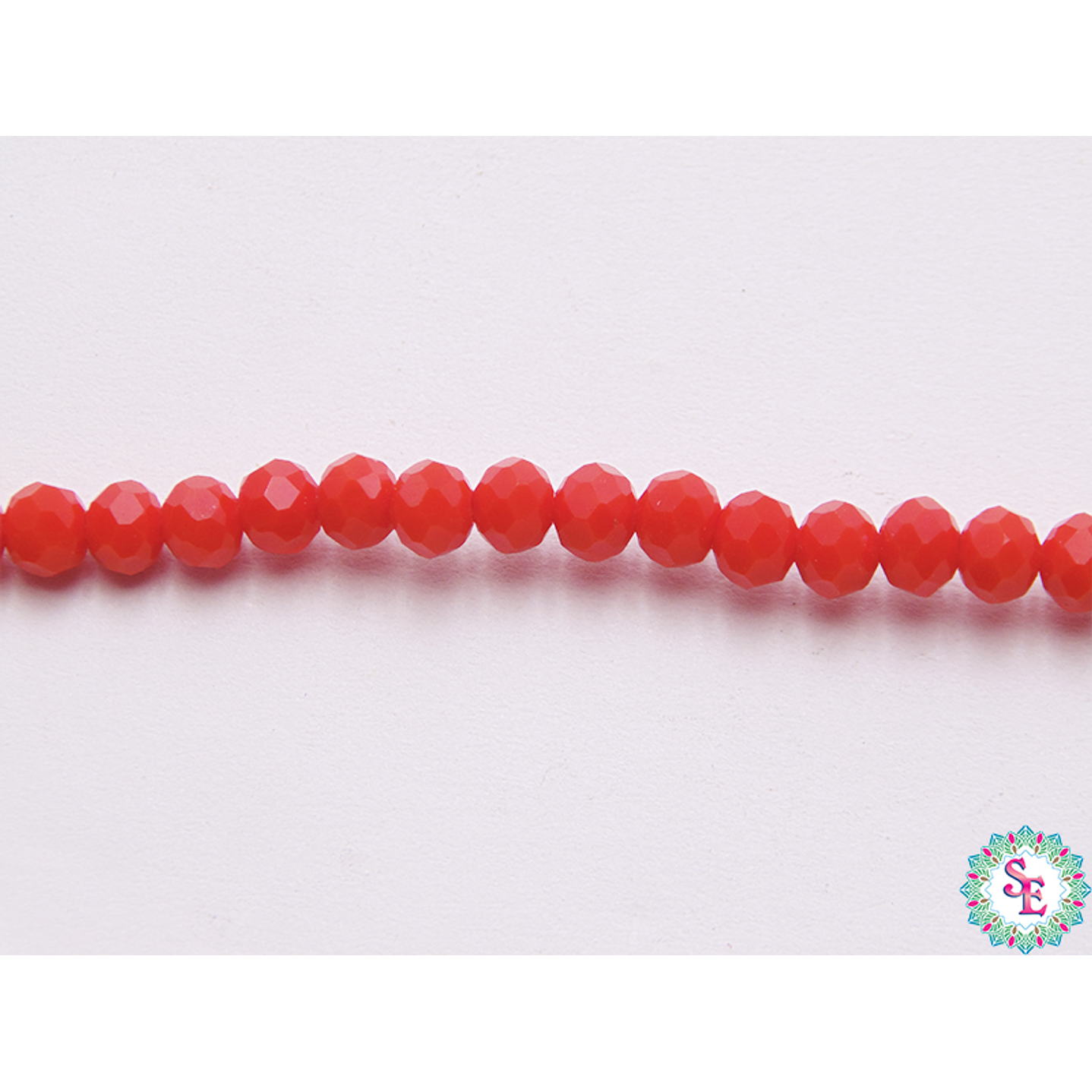 CRISTAL MURANO # 4MM R0JO MATE CEREZA 1