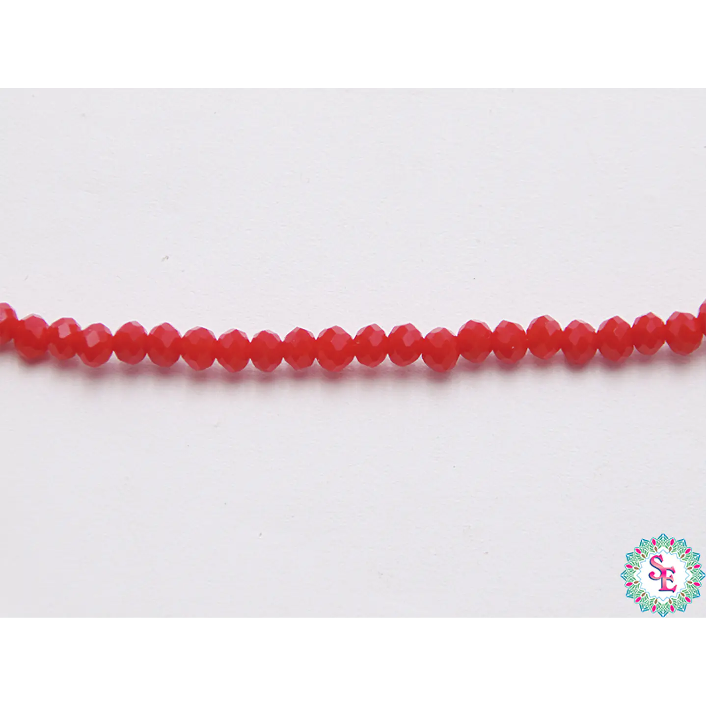 CRISTAL MURANO # 2MM ROJO OSCURO MATE 1