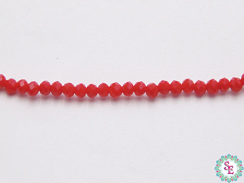 CRISTAL MURANO # 2MM ROJO OSCURO MATE