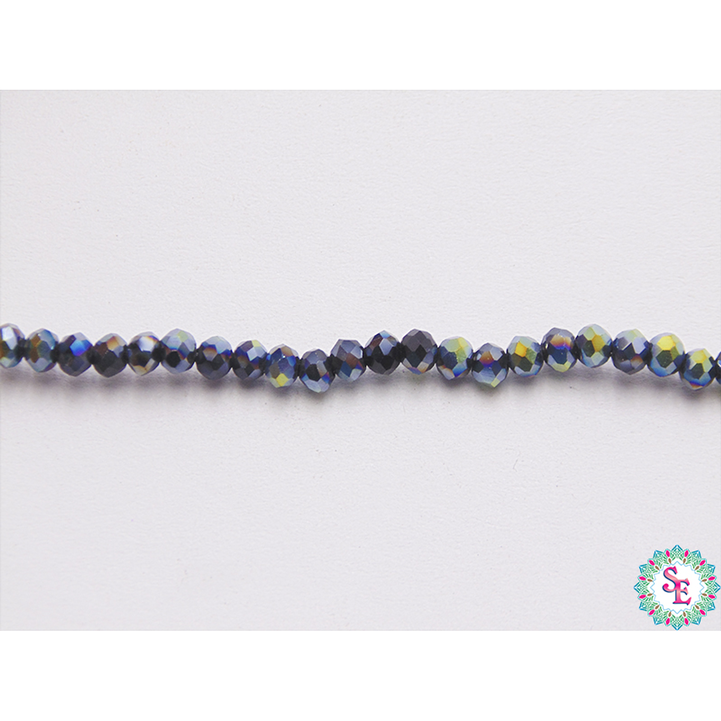 CRISTAL MURANO # 2MM NEGRA AB 1