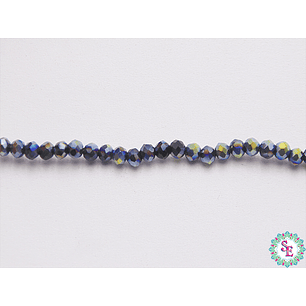 CRISTAL MURANO # 2MM NEGRA AB