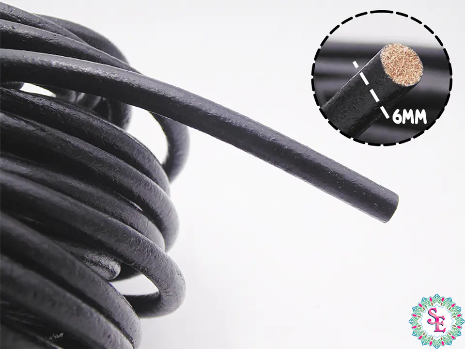 CUERO DE VACA LISO NEGRO 6MM  1