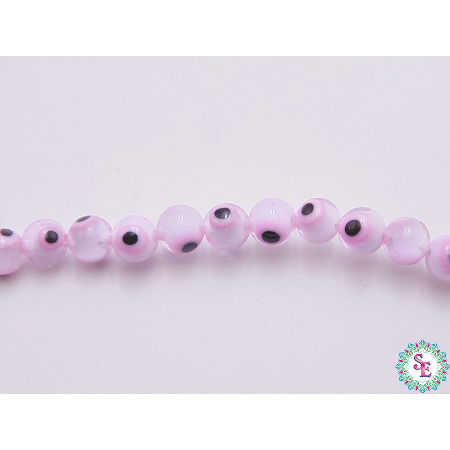  OJO TURCO REDONDO # 6MM ROSADO FUERTE  1