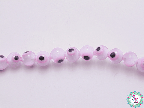  OJO TURCO REDONDO # 6MM ROSADO FUERTE 