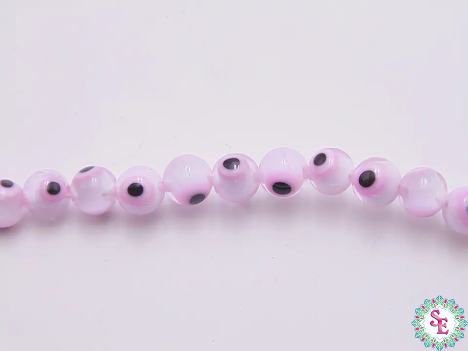  OJO TURCO REDONDO # 6MM ROSADO FUERTE  1