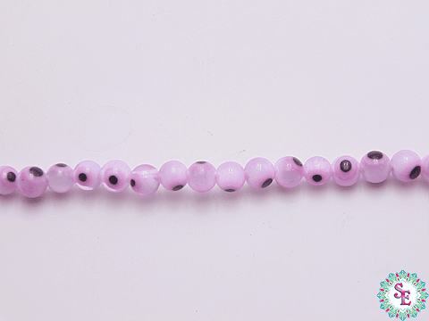 OJO TURCO REDONDO # 4MM ROSADO FUERTE  