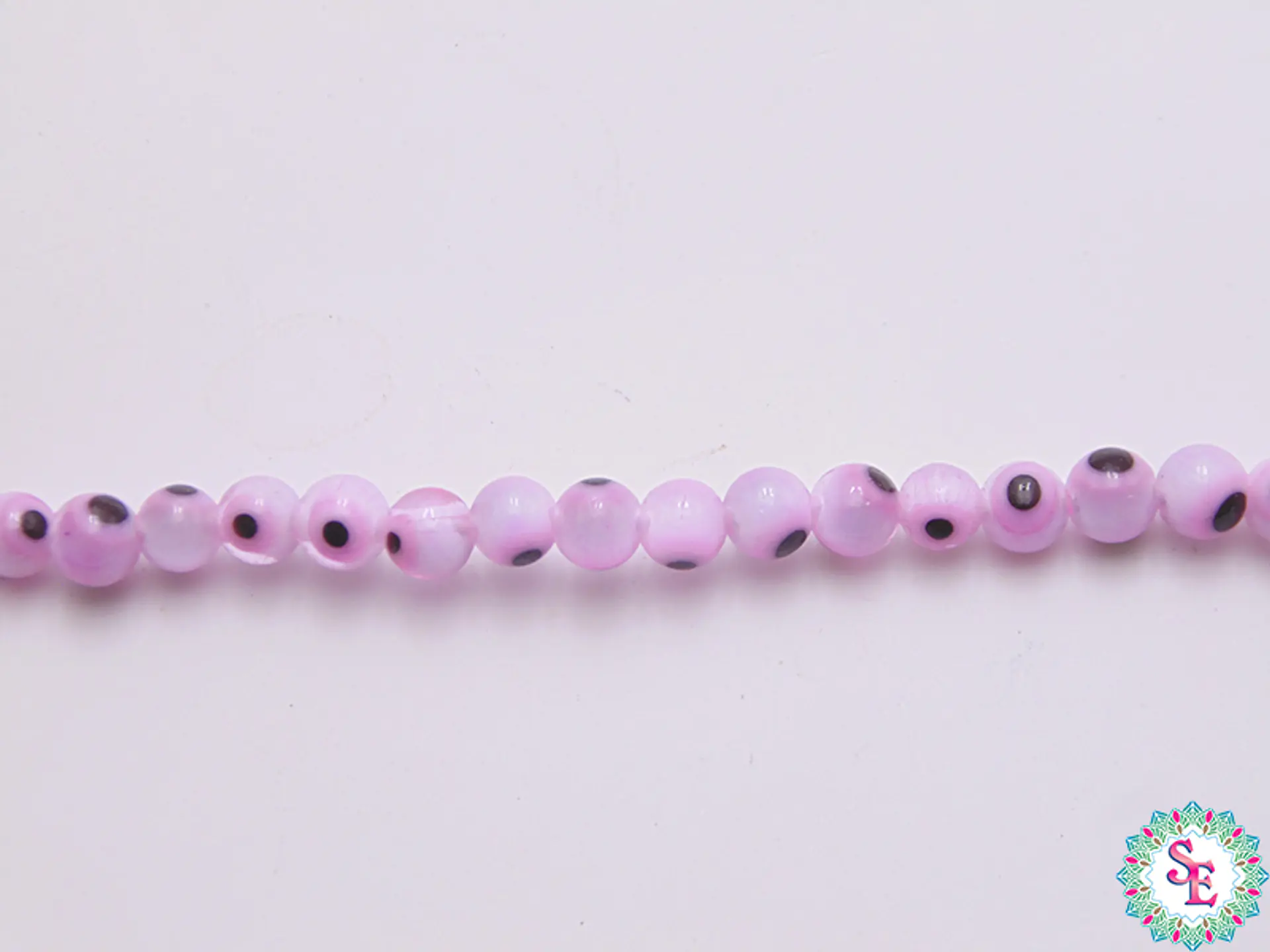 OJO TURCO REDONDO # 4MM ROSADO FUERTE   1