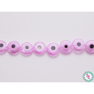 OJO TURCO PLANO # 8MM ROSADO FUERTE 