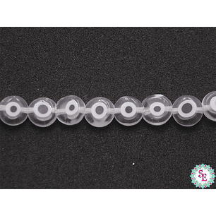 OJO TURCO PLANO # 8MM TRANSPARENTE 