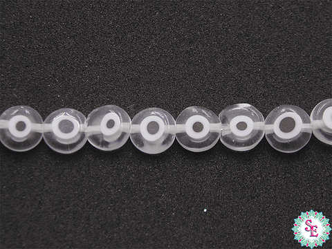 OJO TURCO PLANO # 8MM TRANSPARENTE 