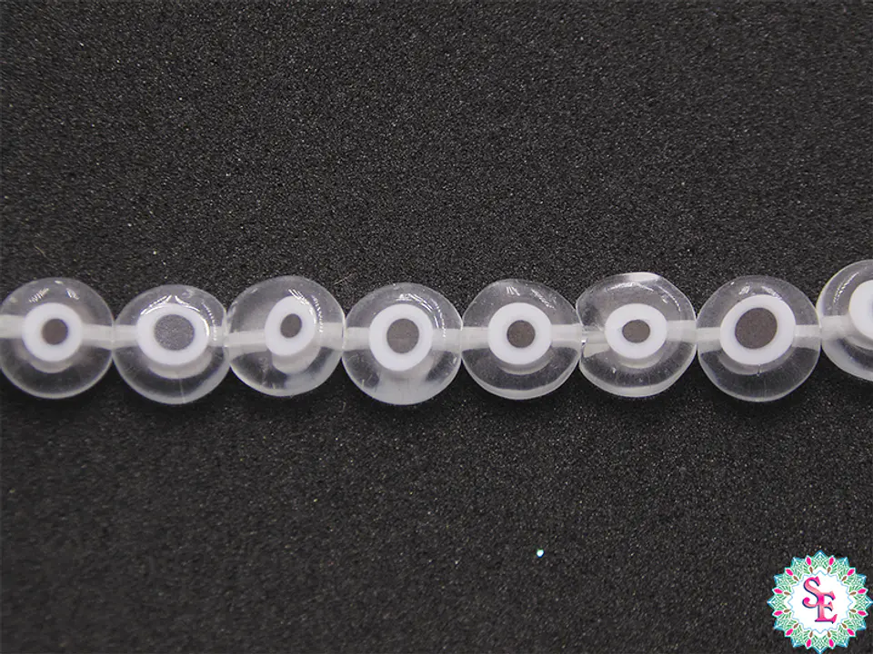 OJO TURCO PLANO # 8MM TRANSPARENTE  1