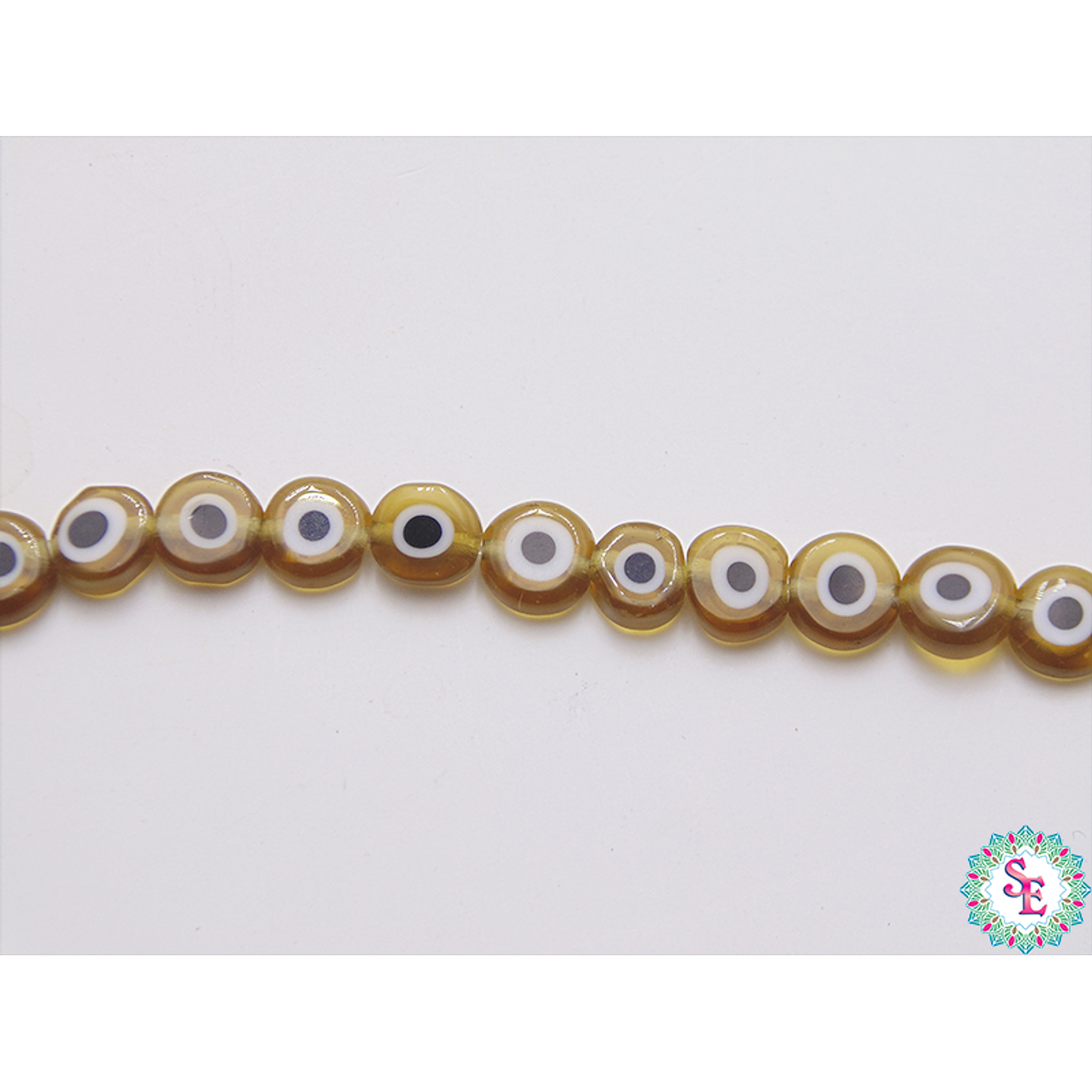 OJO TURCO PLANO # 6MM VERDE OLIVA 1