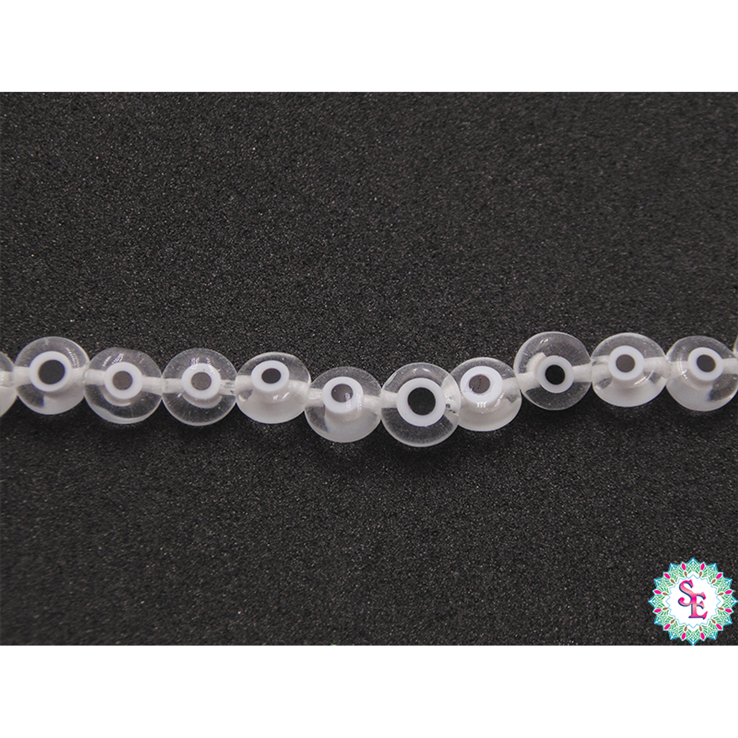 OJO TURCO PLANO # 6MM TRANSPARENTE  1