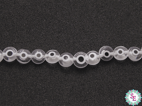 OJO TURCO PLANO # 6MM TRANSPARENTE 