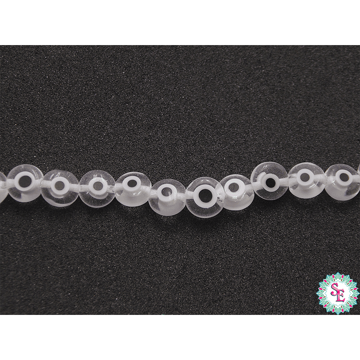 OJO TURCO PLANO # 6MM TRANSPARENTE  1