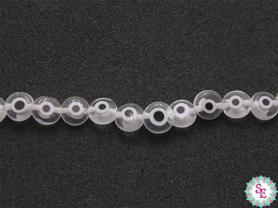 OJO TURCO PLANO # 6MM TRANSPARENTE  1