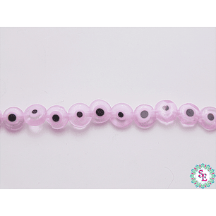 OJO TURCO PLANO # 6MM ROSADO FUERTE 