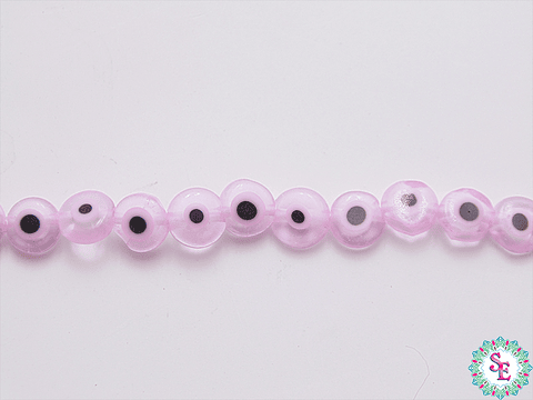 OJO TURCO PLANO # 6MM ROSADO FUERTE 