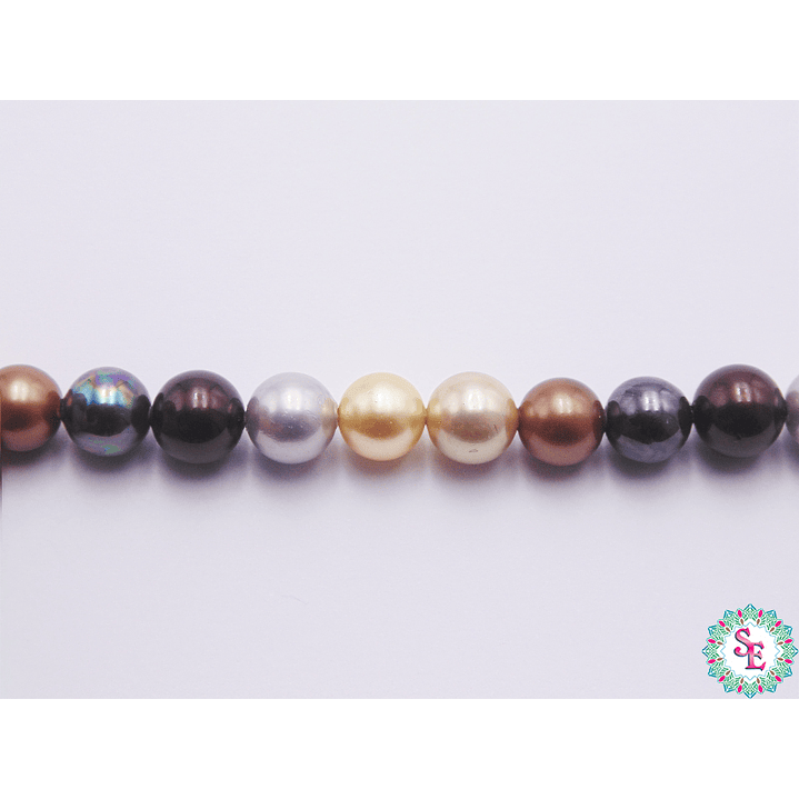 PERLA  CHELI # 8MM TIERRA MIX 1