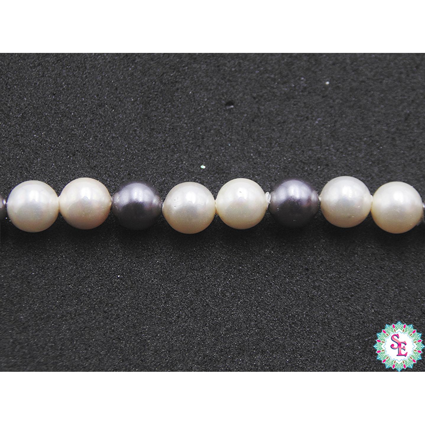 PERLA  CHELL # 6MM TIERRA MIX GRIS BEIS X 70 UND APROX 1