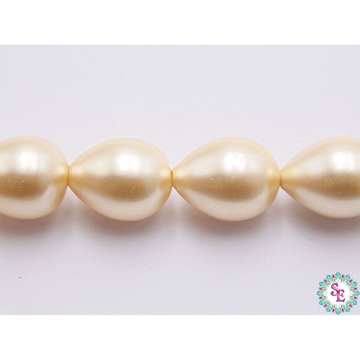 PERLA  CHELL LAGRIMA 15*12M DORADO 1