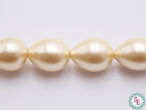 PERLA  CHELL LAGRIMA 15*12M DORADO