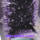 AMETHYST GEODE WITH WOODEN BASE 15.08KG 5