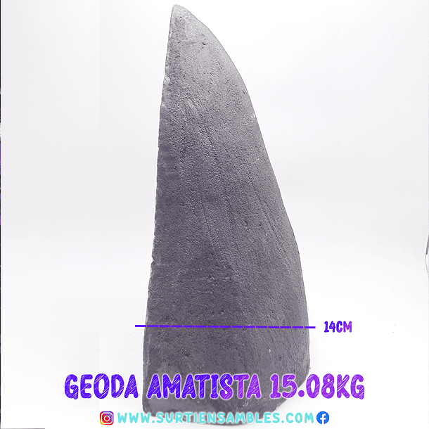 AMETHYST GEODE WITH WOODEN BASE 15.08KG 3