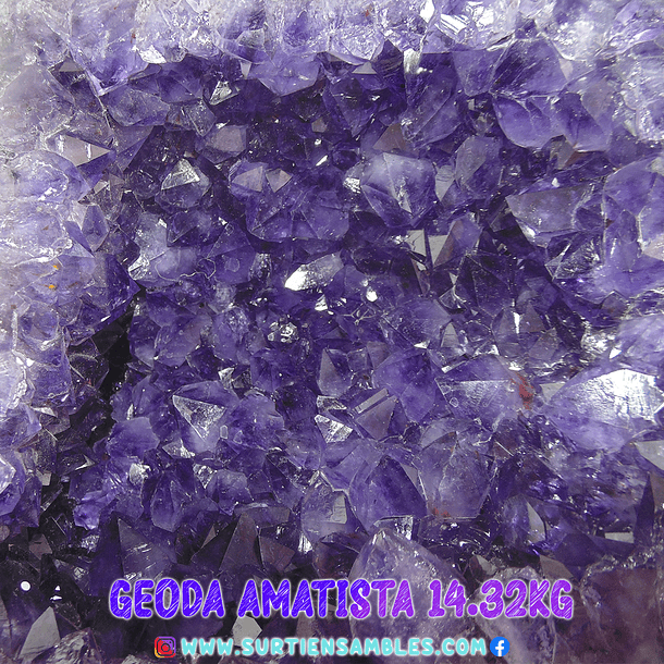 AMETHYST GEODE WITH WOODEN BASE 14.32KG 6