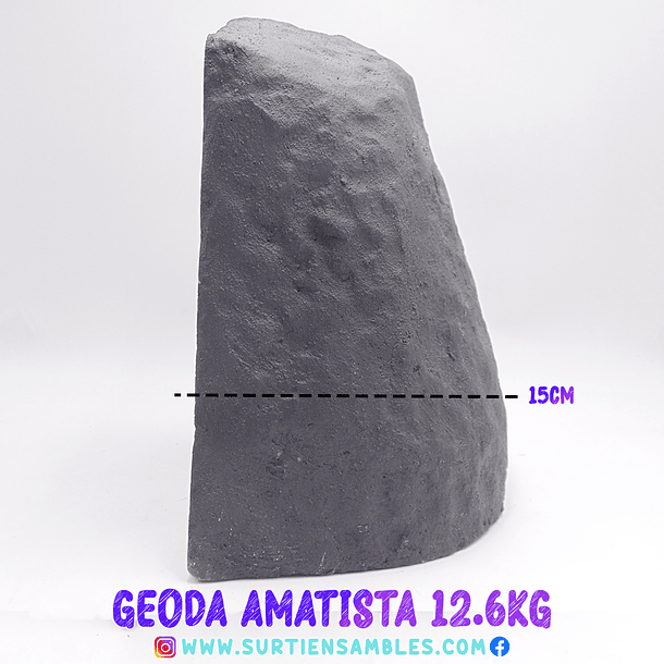 AMETHYST GEODE WITH WOODEN BASE 12.6KG 4