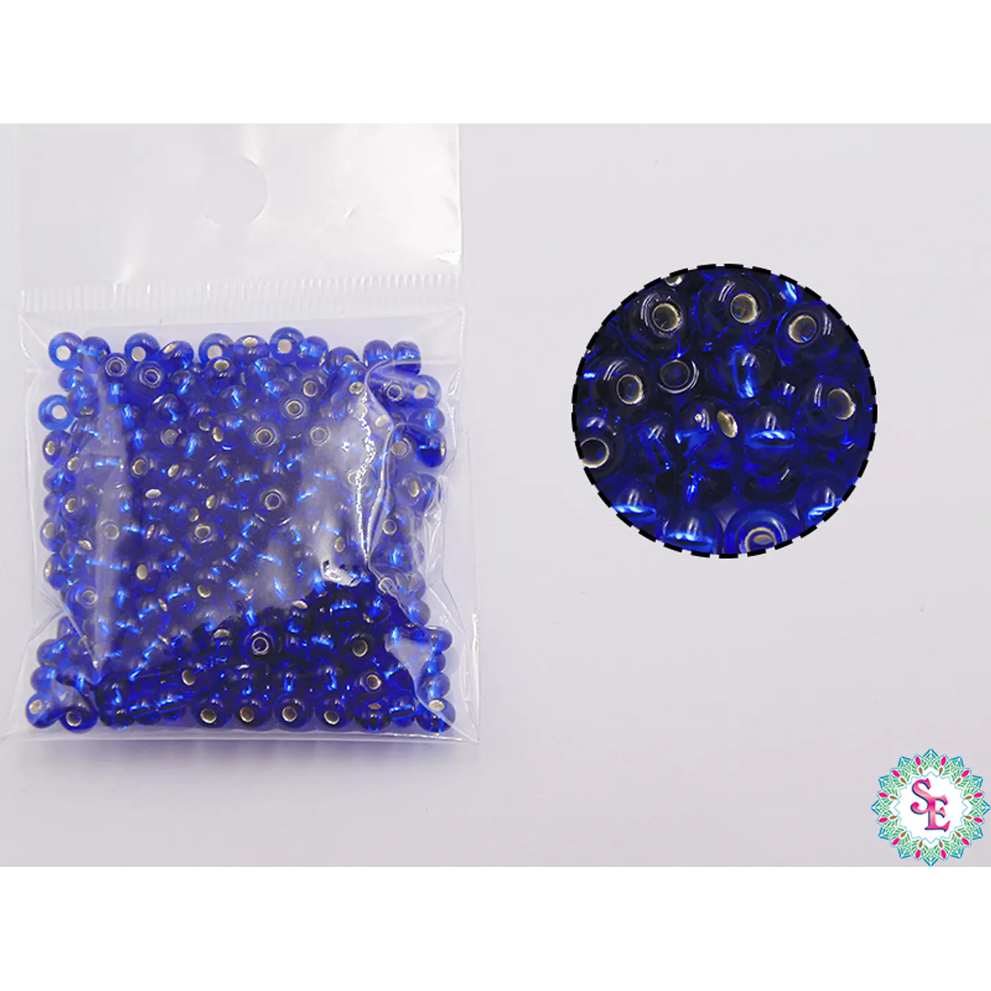 CZECH BEADS 6/0 BRILLIANT KING BLUE X 20 GRAMS 1