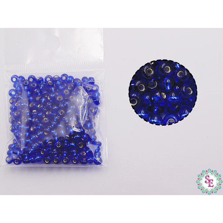 CZECH BEADS 6/0 BRILLIANT KING BLUE X 20 GRAMS 1