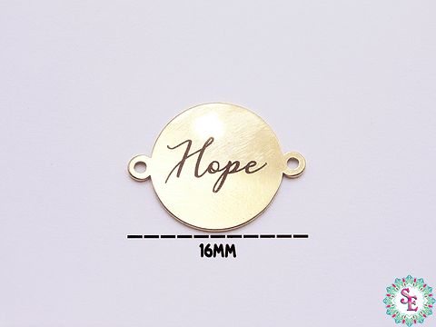 ACERO DORADO 16MM  HOPE (ESPERANZA)