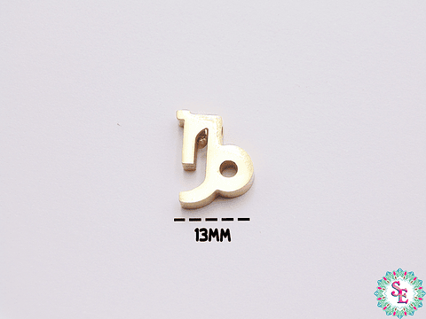 ACERO DORADO SEPARADOR SIGNO ZODIACAL CAPRICORNIO 12*9MM 