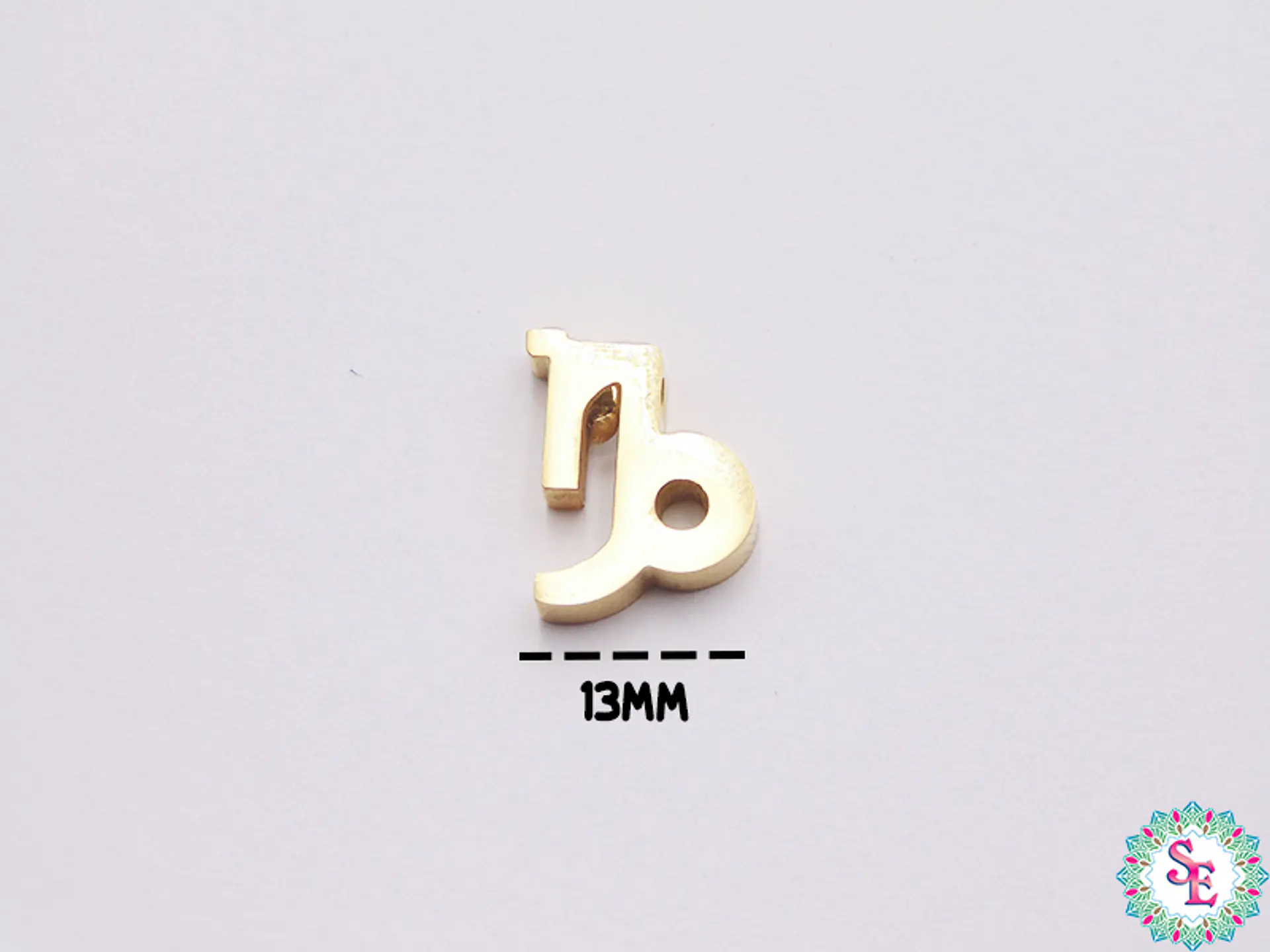 ACERO DORADO SEPARADOR SIGNO ZODIACAL CAPRICORNIO 12*9MM  1