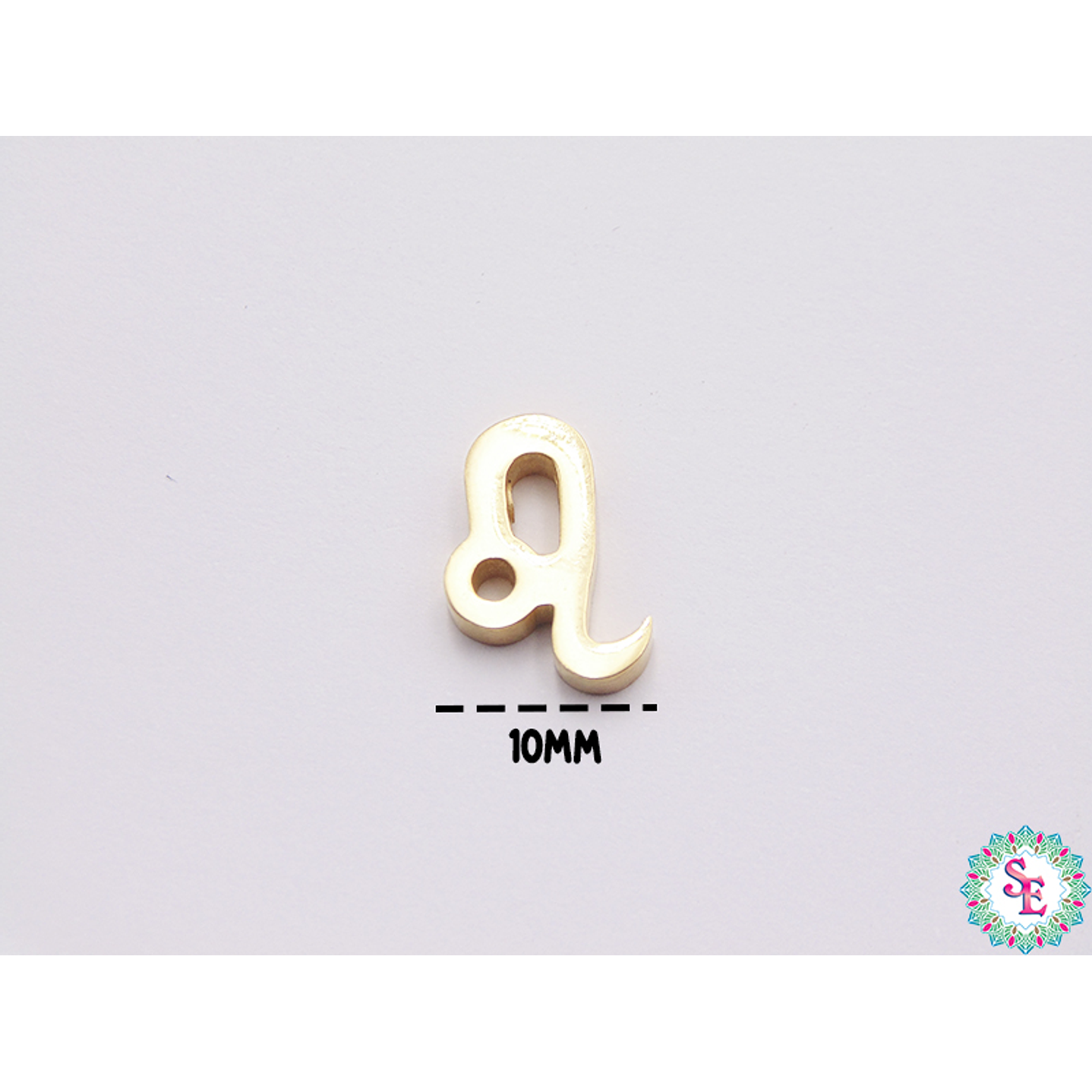 ACERO DORADO SEPARADOR SIGNO ZODIACAL LEO 10*13MM  1