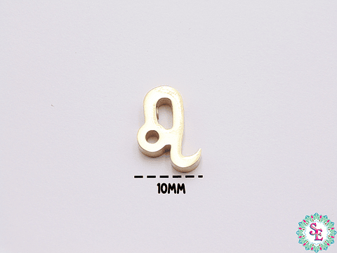 ACERO DORADO SEPARADOR SIGNO ZODIACAL LEO 10*13MM 