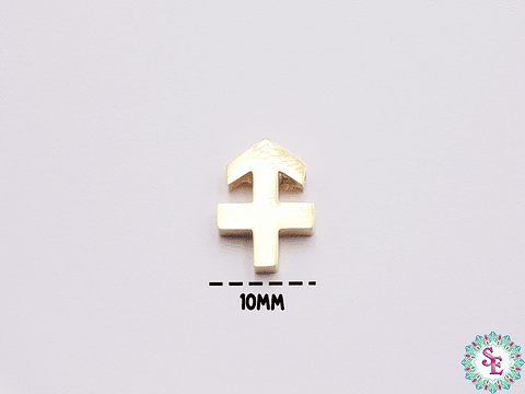 ACERO DORADO SEPARADOR SIGNO ZODIACAL SAGITARIO 10*13MM