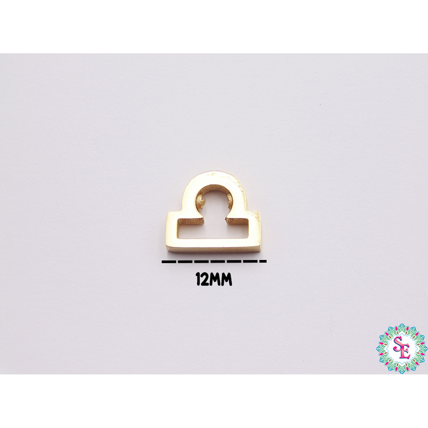 ACERO DORADO SEPARADOR SIGNO ZODIACAL LIBRA 12*10MM 1