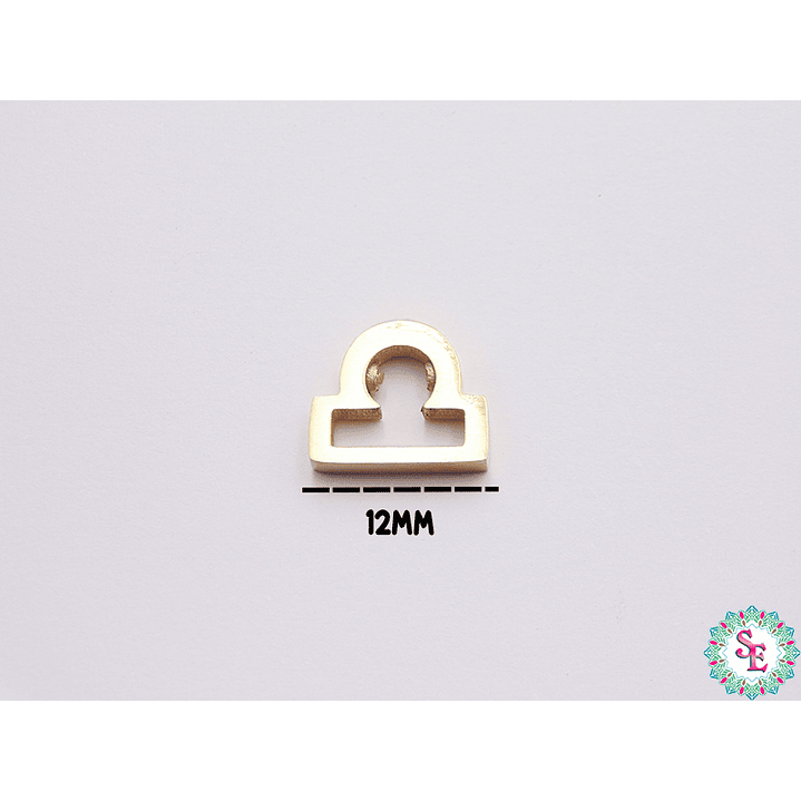 ACERO DORADO SEPARADOR SIGNO ZODIACAL LIBRA 12*10MM 1