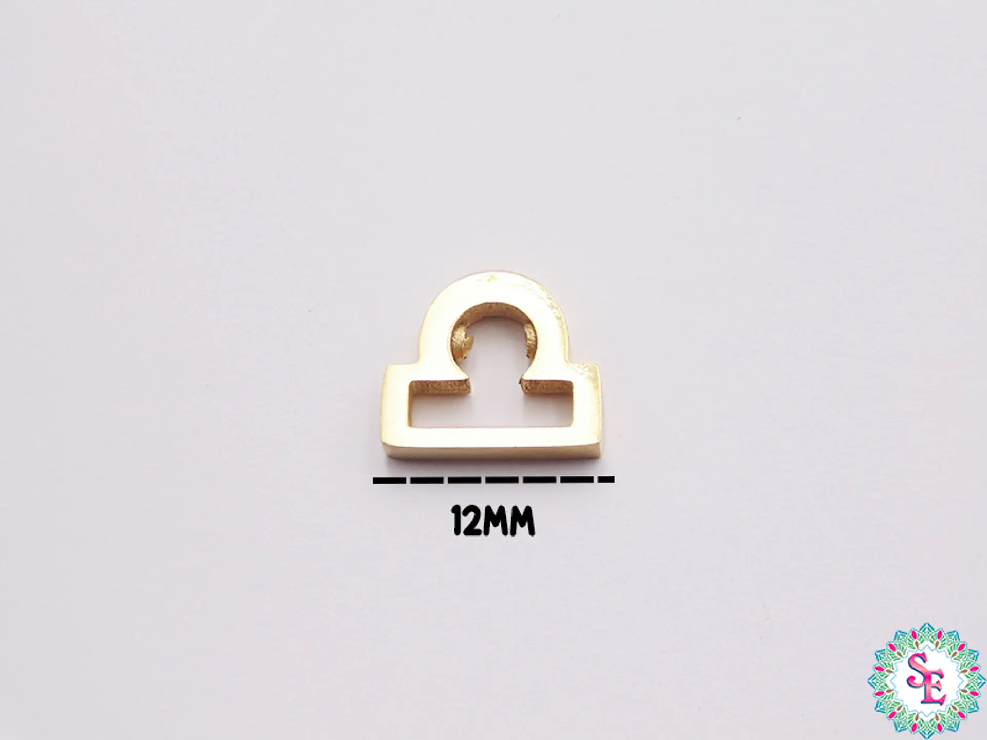 ACERO DORADO SEPARADOR SIGNO ZODIACAL LIBRA 12*10MM 1