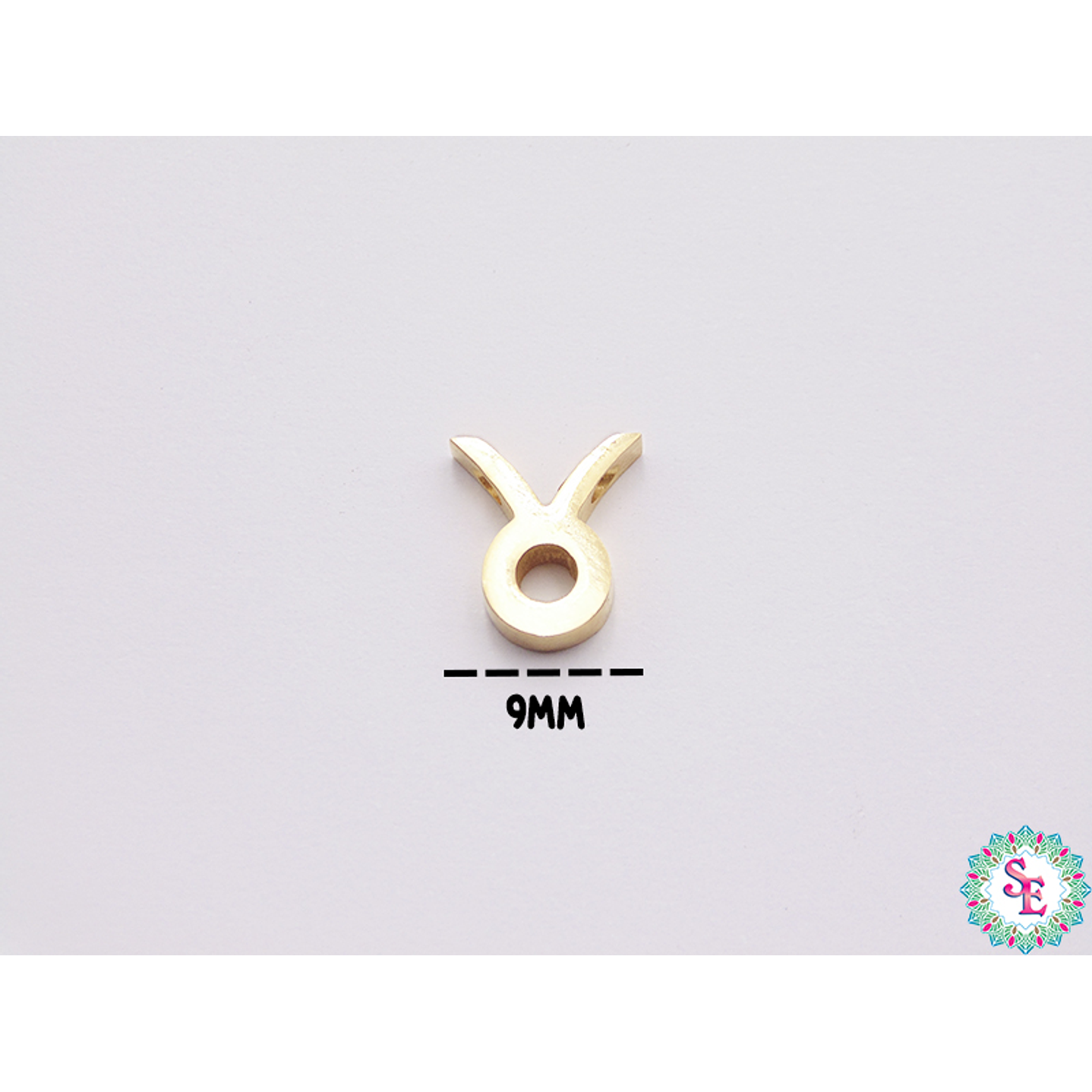 ACERO DORADO SEPARADOR SIGNO ZODIACAL TAURO 10*10MM 1