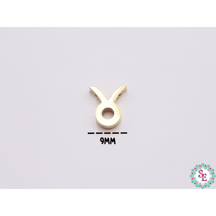 ACERO DORADO SEPARADOR SIGNO ZODIACAL TAURO 10*10MM 1