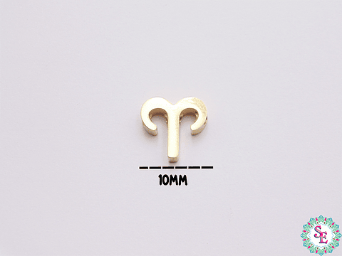 ACERO DORADO SEPARADOR SIGNO ZODIACAL ARIES 10*10MM