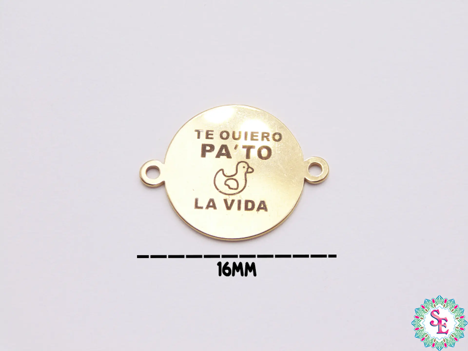 ACERO DORADO 16MM  TE OUIERO PA´TO LA VIDA   1