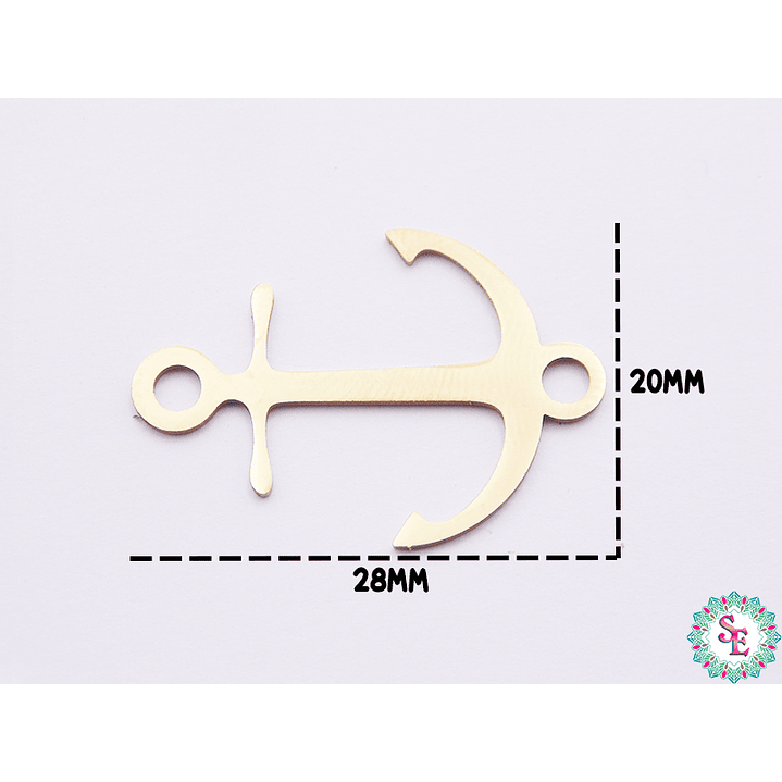 ACERO DORADO TERMINAL ANCLA  28*20MM  1