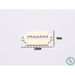 ACERO DORADO TERMINAL CUCHILLA  20*9MM 